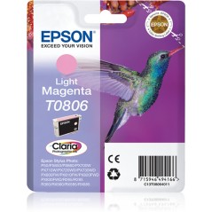 Epson Hummingbird Cartucho T0806 magenta claro (etiqueta RF), Magenta claro, Tinta a base de pigmentos, 1 pieza(s)