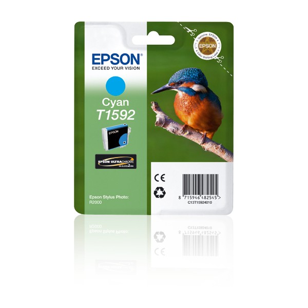 Epson Cartucho T1592 cian, Cian, 17 ml, 1 pieza(s), 1200 páginas