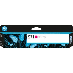 HP Cartucho de tinta original 971 magenta, Rendimiento estándar, Magenta, Tinta a base de pigmentos, 31,5 ml, 1 pieza(s), 2500 p