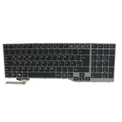 KEYBOARD BLACK W/ BL GERMAN