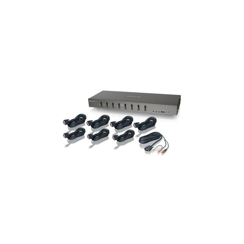 8-port USB DVI KVMP switch