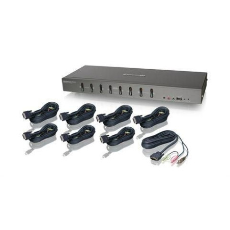 8-port USB DVI KVMP switch