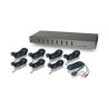 8-port USB DVI KVMP switch