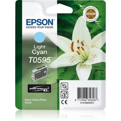 Epson Singlepack Light Cyan T0595 Ultra Chrome K3, Cian claro, Tinta a base de pigmentos, 1 pieza(s)