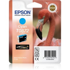 Epson Flamingo Cartucho T0872 cian (etiqueta RF), Cian, 1 pieza(s)