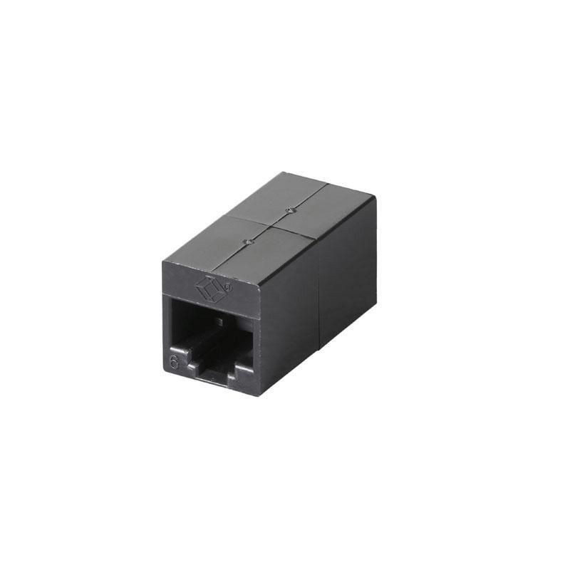 CAT 6 BLACK STRAIGHT THROUGH