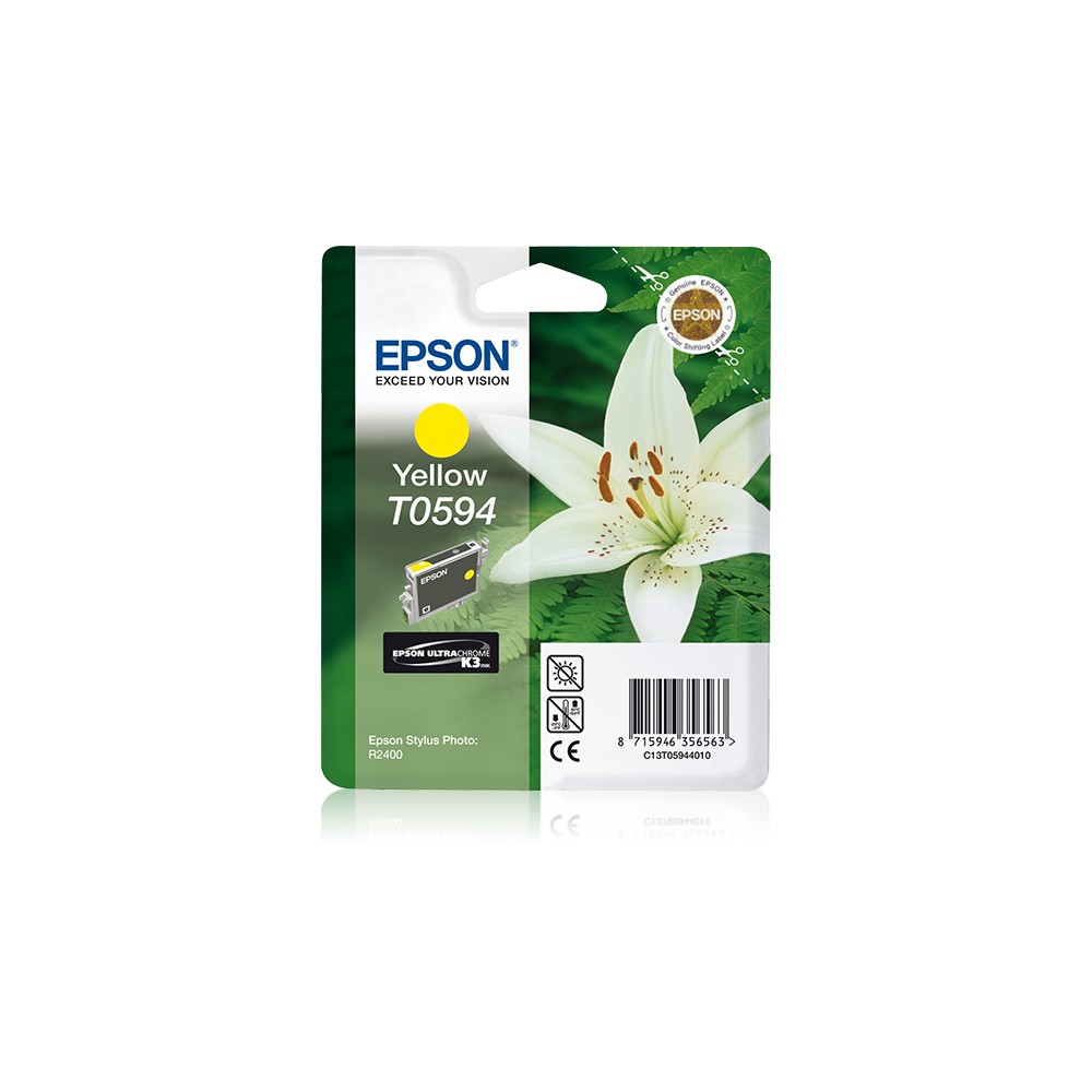 Epson Lily Cartucho T0594 amarillo, Amarillo, Tinta a base de pigmentos, 1 pieza(s)