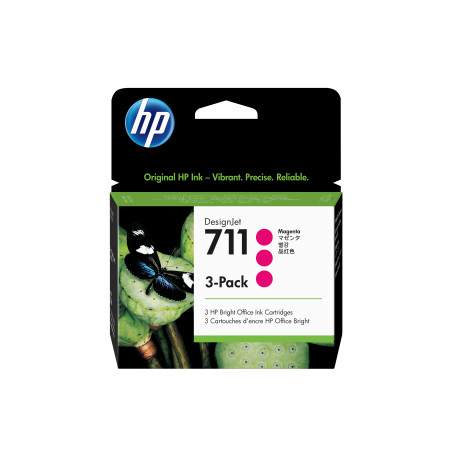 HP Ink Cart/711 3-pack Magenta
