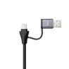 Nanocable Conversor USB-C+USB-A/M 3.0 a Ethernet, Aluminio, | APLIUM