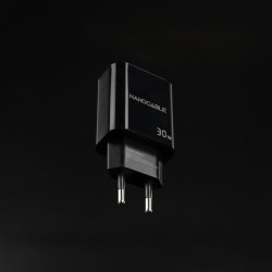 Nanocable Cargador USB-C/PD + USB-A/QC 30W, Negro | APLIUM