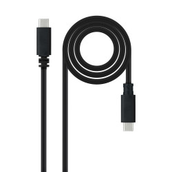 Nanocable Cable USB 2.0 3A, tipo USB-C/M-USB-C/M, Negro, 1.5 | APLIUM