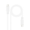 Nanocable Cable USB 2.0 3A, tipo USB-C/M-USB-C/M, Blanco, 1 | APLIUM