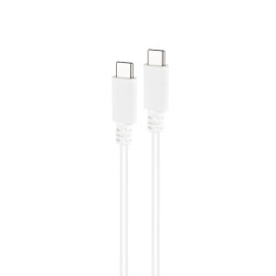 Nanocable Cable USB 2.0 3A, tipo USB-C/M-USB-C/M, Blanco, 1 | APLIUM