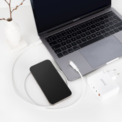Nanocable Cable USB 2.0 3A, tipo USB-C/M-USB-C/M, Blanco, 1 | APLIUM
