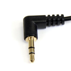 Cable Delgado 30CM Audio Plug De 3.5MM Estereo Acodado Macho | APLIUM