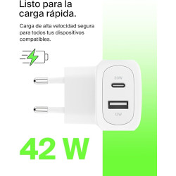 WCB009VFWH - Belkin - Adaptador de corriente - 42 vatios | APLIUM