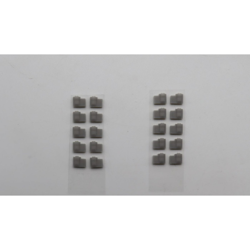 10-pack rubber microphone