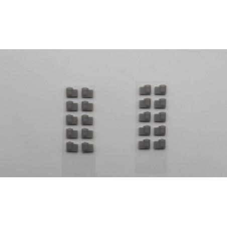 10-pack rubber microphone