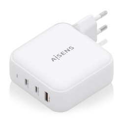 Cargador de Pared GaN Aisens ASCH-140W3P030-W/ 2xUSB Tipo-C/ | APLIUM