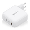 Cargador de Pared GaN Aisens ASCH-140W3P030-W/ 2xUSB Tipo-C/ | APLIUM