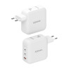 Cargador de Pared GaN Aisens ASCH-140W3P030-W/ 2xUSB Tipo-C/ | APLIUM