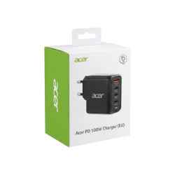 Acer - Cargador de batería - GaN - CA 100/240 V - 100 vatios | APLIUM
