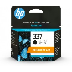 HP Cartucho de tinta original 337 negro, Rendimiento estándar, Negro, Tinta a base de pigmentos, 1 pieza(s), 420 páginas