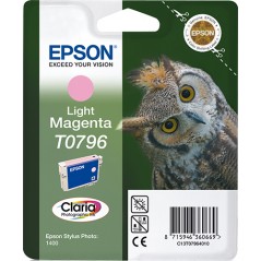 Epson Owl Cartucho T0796 magenta claro, Magenta claro, Tinta a base de pigmentos, 11,1 ml, 1 pieza(s)