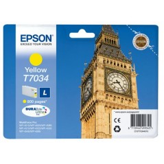 Epson Big Ben Cartucho T70344010 amarillo L, Amarillo, Tinta a base de pigmentos, 1 pieza(s)