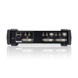 2-PORT USB DVI Kvm Switch With Aud + USB 2.0 Hub | APLIUM
