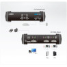2-PORT USB DVI Kvm Switch With Aud + USB 2.0 Hub | APLIUM