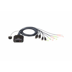 ATEN CS22DP-AT - CS22DP 2-Port Cable KVM Switch | APLIUM