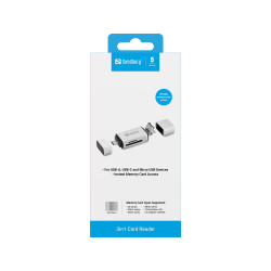 Card Reader USB-C+USB+MicroUSB | APLIUM
