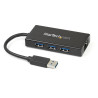 Portable USB 3.0 Hub w/Gigabit Ethernet
