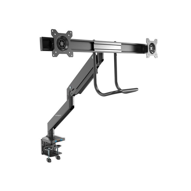 Desk Mount Dual Monitor Arm -2x USB 3.0