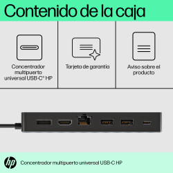 HP - Universal USB-C Multiport Hub - Ref. 50H55AA | APLIUM