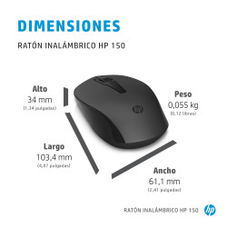 HP 2S9L1AA#ABB - 150 Wireless Mouse | APLIUM