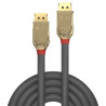 Lindy 36290 cable DisplayPort 0,5 m Oro, Gris | APLIUM