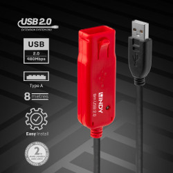 Lindy 42780 - 8M Usb 2.0 Active Extensionpro | APLIUM