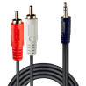 Lindy 35683 cable de audio 5 m 2 x RCA 3,5mm Negro | APLIUM