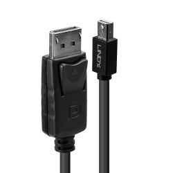 Lindy 41646 - Mini DP to DP Cable, Black, 2m | APLIUM