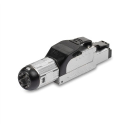 Lindy 62411 conector RJ45 Negro, Plata | APLIUM