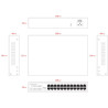 Lanview LVN-1U-24PORT-1G - Unmanaged 24-Port Full | APLIUM