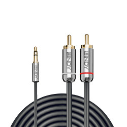 Lindy 35333 - 1M Phono Audio Cable, Cromo | APLIUM