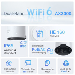 DECOX50OUTDOOR1P - TP-Link Deco X50-Outdoor Doble banda | APLIUM