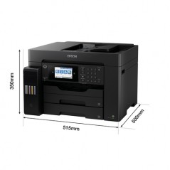 Epson EcoTank ET-16650, Inyección de tinta, Impresión a color, 4800 x 1200 DPI, A3, Impresión directa, Negro