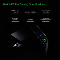 APC BGM2200B-GR - Back-ups Pro 2200VA For Gaming 230V Pure | APLIUM