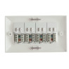 Lanview LVN126188UK-4 - CAT6 Faceplate 4-port UK Type | APLIUM