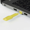 Lindy 47900 - RJ45 Port Locks Yellow, 10x + | APLIUM