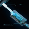 USB Type-c To RJ45 Gigabit Ethernet Network Adapter | APLIUM